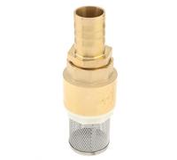 Valvola di fondo in ottone da 2,5 cm, valvola di ritegno PNXKTXO DN25 con filtro inferiore per pompa dell'acqua di non ritorno con adattatore da 25 mm
