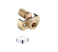 Valvola di fondo piegante in rame per installazioni doccia ottimizzata per l'uso ad angolo con regolazione dell'uscita da 0 a 40 gradi e distanza centrale di 150 mm (estesa)