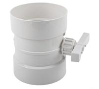 Valvola di gestione del flusso d'aria in PVC sostenibile con controlli manuali efficaci per diversi ambienti (125 mm)