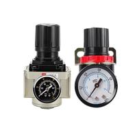 Valvola di gestione del regolatore del compressore di controllo della pressione pneumatica AR2000 G1/4'' con connettore dello strumento(AR2000 w PC,Filter)