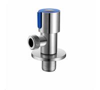 Valvola di ingresso acqua calda e fredda in acciaio inossidabile, valvola di arresto for rubinetto del bagno, valvola triangolare for cucina, 1 pezzo(Style 1 blue)