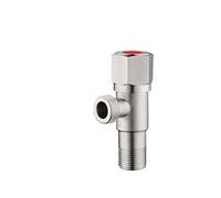 Valvola Di Ingresso Calda E Fredda In Acciaio Inossidabile Rubinetto Del Bagno Arresto Lavello Da Cucina Triangolare Regolatore Pressione Acqua(B Red)