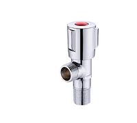 Valvola Di Ingresso Calda E Fredda In Acciaio Inossidabile Rubinetto Del Bagno Arresto Lavello Da Cucina Triangolare Regolatore Pressione Acqua(C Red)