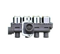 Valvola di ingresso della lavatrice, compatibile con Haier, 0024000338 0024000338A 0024000404C Elettrovalvola di ingresso dell'acqua universale a testa singola for lavatrice(0024000338A)