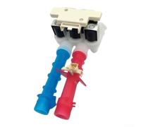 Valvola di ingresso dell'acqua 25.98x12.98x11.00cm per controllo freddo | Cinque solenoidi da 120 V codificati a colori per un flusso caldo freddo accurato rosso blu risolve perdite di riempimento