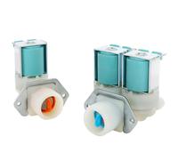 Valvola di ingresso dell'acqua della rondella, DC62-30312J e DC62-30314K, set di valvole per acqua fredda e calda, ricambio per WF328AAWXAA0001, WF328AAWXAA0002