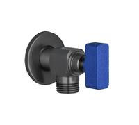 Valvola di ingresso e di deviazione in ottone, valvola angolare, G1/2, accessori for cucina e bagno, 1 pezzo(Gun grey)