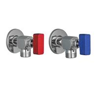 Valvola di ingresso e di deviazione in ottone, valvola angolare, G1/2, accessori for cucina e bagno, 1 pezzo(Chrome)