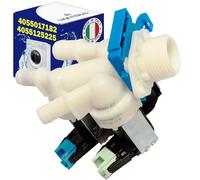 Valvola di Ingresso per Lavatrice con 3 Uscite a 180° ha il Codice Originale 4055017182 per AEG per Electrolux per Zanussi - MADE IN ITALY - Garanzia di 10 Anni - MONTERAL