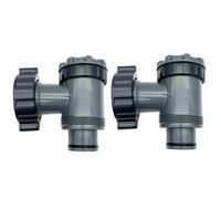 Valvola di ingresso/uscita compatibile con Coleman, Intex, Bestway, pompa filtro piscina fuori terra pezzi di ricambio pompa piscina per tubo da 1-1/2 pollici (confezione da 2, B)
