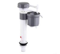 Valvola di ingresso WC in robusta plastica ABS durevole | Altezza regolabile, si adatta alla maggior parte dei serbatoi standard, tecnologia a risparmio idrico, finitura grigia
