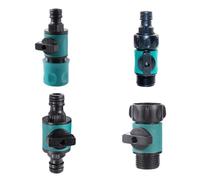 Valvola di intercettazione con attacco rapido a testa filettata da 3/4", adattatore for tubo prolunga for irrigazione agricola da giardino(Double Nipple Butt)