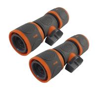 Valvola di intercettazione del tubo da giardino - Connettore per tubo con valvola di intercettazione, rubinetto connettore a prova di Irrigazione Home Yard Farmers Gardeners Camping Outdoor
