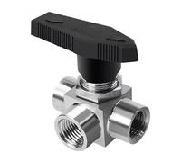 Valvola di intercettazione dell'acqua valvola in acciaio inossidabile, 1 pz Valvola a sfera tipo L in, 1/2", 3/4", 1/8", 3/8", 1/4" G a a 3 vie con filettatura femmina(G Thread 3/4")