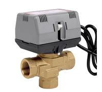 Valvola di intercettazione motorizzata in ottone a tre vie AC220V con ventola VC6013 Valvola a globo elettrica AC220V 1 pezzo (3/4")