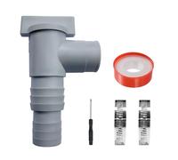 Valvola di intercettazione per piscina con raccordo tubo 32mm 38mm, rubinetto di arresto per piscina con 2 morsetti di bloccaggio di ricambio, doppio split tubo valvola Plunger accessori per piscina