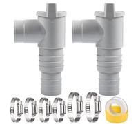 Valvola di intercettazione per piscina, connettore per tubo flessibile da 32 mm, adattatore per tubo per piscina, valvola di intercettazione, manutenzione, accessori per piscina, tubo in PVC, 32 mm