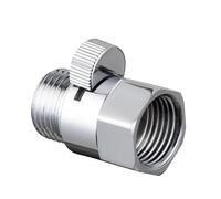 Valvola di intercettazione soffione doccia in ottone massiccio | Scenario di utilizzo multicolore: controllo del flusso del deviatore in ottone for bidet con doccetta(Silver)