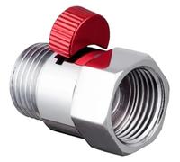 Valvola di intercettazione soffione doccia in ottone massiccio | Scenario di utilizzo multicolore: controllo del flusso del deviatore in ottone for bidet con doccetta(Red Silver)