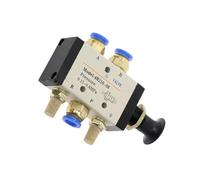 Valvola di inversione 1/4" 2 posizioni 5 porte aria valvole manuali 4R210-08 valvola di controllo pneumatica con raccordi silenziatore(4R210-08-PC6)