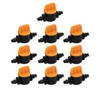 Valvola di irrigazione a goccia, 10 adattamenti per l'irrigazione a goccia, con design anti-droga, attrezzatura di confine per il di irrigazione del giardino, cortile, garage, serra per uso