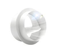 Valvola di lembo di scarico non di restituzione per il flusso di aria da condotto smorzante PVC Sistema di controllo della ventola di estrattore bianco 110mm
