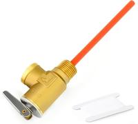 Valvola di limitazione della temperatura e della pressione dello scaldabagno per camper, valvola di sicurezza in ottone per serbatoi di acqua calda, reset automatico, filettatura NPT da 1/2 pollici