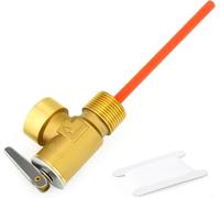 Valvola di limitazione della temperatura e della pressione dello scaldabagno per camper, valvola di sicurezza in ottone per serbatoi di acqua calda, reset automatico, filettatura NPT da 1/2 pollici