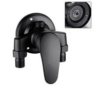 Valvola di miscelazione doccia nera opaca esposta con funzioni di facile install