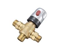 valvola di miscelazione, Miscelatore termostatico in ottone a temperatura costante for doccia e lavandino 1 pz(Hwf-htlm)