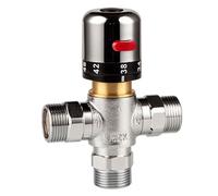 Valvola di miscelazione termostatica in ottone cromato per docce sicure e confor