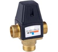 valvola di miscelazione, Valvola miscelatrice termostatica in ottone a 3 vie DN20/25 FM filettatura 35-60°C for scaldabagno solare(Dn20 Male Thread)