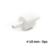Valvola di non ritorno 10 mm per tubo vinilico pompa condensa conf. 5 PZ