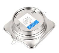 DEZARO Valvola di Non Ritorno Aria Interna per Condotte Aria da Inserire all'Interno, Giunto in 304 Acciaio Inossidabile, diametri Vari (100mm/ 120mm/ 150mm/ 160mm/ 180mm), ZNF-1513, 120mm