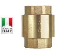 VALVOLA DI NON RITORNO DI RITEGNO EUROPA IN OTTONE FF FEMMINA-FEMMINA DA 1/2 A 2