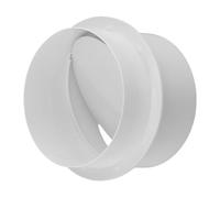 Valvola di non ritorno per condotto in linea in PVC Serranda di controllo del flusso d'aria da 125 mm per ventilatore da bagno, asciugatrice, sistema di sfiato HVAC bianco 150mm