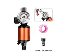 Valvola Di Pressione For Pistola A Spruzzo, Regolatore Di Pressione Con Filtro For Olio E Acqua, Manometro For Pistola A Spruzzo For Vernice For Uso Domestico, Strumenti For Regolatori D'aria(Set-B)