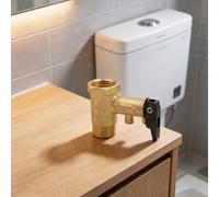 Valvola di pressione in rame resistente compatibile con scaldabagni Haier per Midea, funzione di sollievo automatico per perdite Forestall, adatta per unità di riscaldamento elettrico, finitura