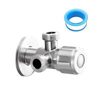 Valvola di Regolazione 1/2 Pollici, Valvola Angolare, e Cintura Grezza, Valvola Deviatrice, Valvola Angolare Doppia in Acciaio Inox per Lavabo