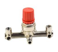 Valvola di regolazione della pressione del compressore d'aria a doppia uscita con interruttore per compressori d'aria a pistone, costruzione in lega di zinco con guarnizione V-Ring