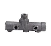 Valvola di regolazione della pressione del compressore d'aria G3/4 Filettatura maschio Gruppo di uscita a 7 vie Accessorio di azionamento pneumatico in ghisa durevole per sistemi