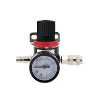 Valvola di regolazione della pressione dell'aria pneumatica AR2000 G1/4, controllo sicurezza del compressore d'aria con accessori, valvola dell'unità elaborazione sorgente(AR2000 EU Fittings)
