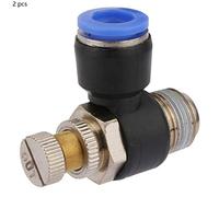 Valvola di regolazione raccordo pneumatico Regolatore di velocità del flusso d'aria di qualità premium Componenti affidabili a connessione rapida per sistemi di automazione (SL10-03)