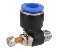 Valvola di regolazione raccordo pneumatico Regolatore di velocità del flusso d'aria di qualità premium Componenti affidabili a connessione rapida per sistemi di automazione (SL10-01)