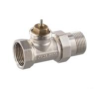 Valvola di regolazione termostatica in ottone DN15 DN20 DN25 con filettatura M30 x 1,5 per radiatori autoregolante senza testa termostatica montabile verticalmente fino a 85 gradi di inclinazione