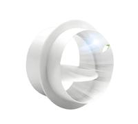 Valvola di restituzione della prevenzione del backflow per la ventola extractor PVC Sistema di conduttura del flusso di aria Controllo del tubo del tubo del backdraft Connettore bianco 80mm