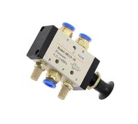 Valvola di retromarcia 1/4 di pollice 2 posizioni 5 porte aria valvole manuali 4R210-08 valvola di controllo pneumatica W raccordi silenziatore 1 pezzo (4R210-08-PC8)