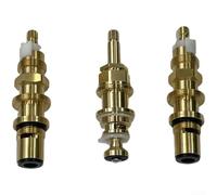 Valvola di ricambio in rame per stelo deviatore 910-030 e 910-022 con angolo di rotazione di 100 gradi e kit di riparazione per leva dello sterzo dorata, confezione da due