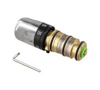 Valvola di ricambio per miscelatore termostatico in ottone per rubinetto da bagno e doccia, con struttura e gestione della temperatura dell'acqua ad alta efficienza energetica