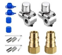 Valvola di riempimento dell'aria condizionata Attacco rapido per kit adattatore di conversione R134a per l'uso in varie unità di refrigerazione e CA del veicolo